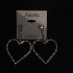 New Natasha Iridescent Baguette Shaped Drop Hearts Photo 1