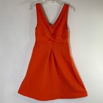HD in Paris Anthropologie  Orange Ardmore Textured Knit Dress Size-4. Photo 2