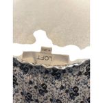 Loft Floral Print Sleeveless Mini Dress White Blue Casual Summer Sundress Photo 3