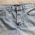 Hudson Jeans Hudson LORI High Rise Mirrors Blue Cut Off Denim Shorts Button Fly Women's Sz 31 Photo 1