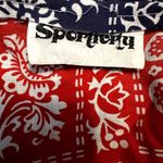 VTG Sportivity Bandana Top Halter Neck Tie Reversible 80 Backless Paisley Navy L Blue Size L Photo 2