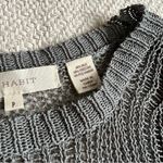 Inhabit Brand Inhabit Silk Blend Grey Asymmetrical Hem Knit Shirt Photo 6