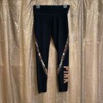 PINK - Victoria's Secret  black rosegold cheetah yoga leggings, S Photo 4