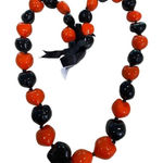 Handmade San Francisco Giants Hawaiian Style Kukui Nut Lei 18” Orange Black NEW Photo 0