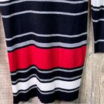 Planet Gold  (FLAW) 2X Black Red Silver White Color Block Body Con Sweate… Photo 4