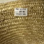 Vintage Kentucky Derby Acrylic Straw Hat With‎ Floral Embroidered Bandana Bow Yellow Photo 8