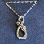 The Bradford Exchange  mother and daughter  diamond infinity necklace 925 Photo 1