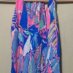 Lilly Pulitzer Women's Multicolor Sailboat V-Neck Curved Hem Tank Top Size XXS Photo 0