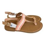 Toms Womens Bree Sling Back Sandals Honey Leather Woven Trim Size 9 NEW Photo 2