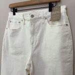 Madewell  The Perfect Vintage Jean Tile White Cream High Rise Mom Jeans Size 29 Photo 7