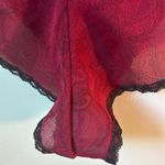 Victoria's Secret Vintage 90's  High Hip Cheeky Sleep Shorts in burgundy Small Photo 4