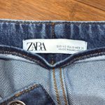 ZARA  High Rise Slouchy Panel Ankle Cropped Denim Jeans - Size 00 Photo 1