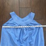 secret treasures Vintage  Blue Sleeveless House Dress with Pockets size M Photo 2