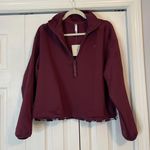 Fabletics NWT Burgundy Oversized  Pullover Photo 1