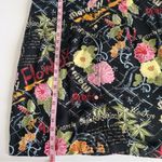 Expressions Women’s Black Flower Garden Shirt Dress Sleeveless Cottage Core 16 Photo 4