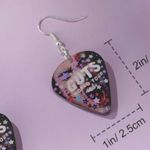 Olivia Rodrigo Guts World Tour Guitar Pick Inspired Earrings Photo 2