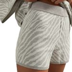 Anthropologie NWOT Anthro Dolan Left Coast Collection Trudy Knit Short - Gray/White - Medium Photo 1