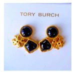 Tory Burch NWOT  Roxanne Cluster Stud Earring Black Photo 0