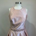 Cachet Satin Evening Gown Formal Dress With Pockets Flawed Womens Size 10 Pink Photo 12