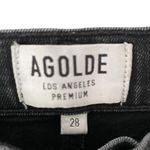 AGOLDE  Sophie Skinny High Rise Crop Black Stretchy Jeans size 28 Photo 4