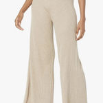 Wide Leg Sweater Pants Tan Size M Photo 0