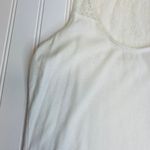 Aerie  White Lace Yoke Racer Tank Top Sz Medium Photo 4