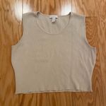 Charter Club Casual Beige Sleeveless Top Photo 0