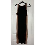 JLUXLABEL  Black Sheer Illusion Bodycon Midi Dress Sleeveless Sz XXL Photo 2