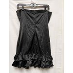 BMC) Misope' Dress Women's‎ Large Black Strapless Ruffle Hem Cocktail Photo 6