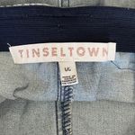 Tinseltown High Cut Elastic Waist Flare Jeans - Size Large Photo 2