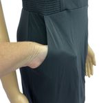 Attention  Black V Neck Front and Back Elastic Waist Pocket Dress Womens Small Photo 5