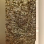 AQUA  gold metallic foil twist back romper XS/S Photo 1