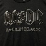 AC/DC Back in Black Album Spell-out Heavy Metal Tee XL Photo 1