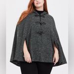 Torrid  Outlander Green Marled Hooded Toggle Cape Jacket Photo 2