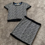 Rewind  Knit Top/Skirt Two Piece Set SIZE M Photo 0