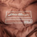 Eddie Bauer  Chevron Down Jacket EB650 Women's Large Brown/Burgundy Photo 6
