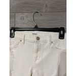 Hudson Midrise Nico Distressed White Super Skinny Jeans Size 26 Photo 1