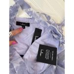 Lulus NWT  Glamorous Sweetie Lavender Burnout Tie-Strap Bustier Midi Dress Size L Photo 5