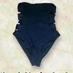 Women’s Strapless One Piece Tahiti Swimsuit Black Size M Photo 1