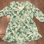 Kaari Blue  Leaf Patterned Green romper size XLarge Photo 1