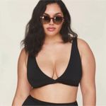 ANDIE  Swim Belmar Bikini Top Black NWT Size Medium Sustainable Photo 0