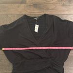 EXPRESS NWT Cross Front Banded Bottom Knit Top Sz M Photo 5