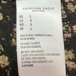 American Eagle Black Multicolor Floral Smocked Sleeveless V Photo 4