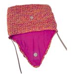 Paper Straw Colorful Crossbody bag, Pink, Orange, Tan. Snap button closure. Pink Photo 3