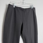 Eileen Fisher Slim Leg Ankle Pants Stretch Knit Casual Dark Gray Large Pull On Photo 4
