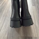 ZARA  Women’s Black Leather Combat Boots Lace Up Casual Shoes Size 41 Photo 6
