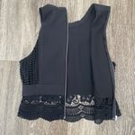 Endless Rose Womens  Black Lace Sleeveless Top - S Photo 4