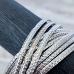 Vintage Bracelet Silver Tone Cross Over Bracelet Design Photo 4