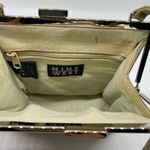 Nine West Small Gold Shoulder Bag Silver Metal Frame Purse Photo 9