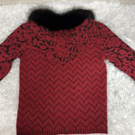 Sabri Ozel Italian Yarn Wool Blend Cardigan Red Photo 4